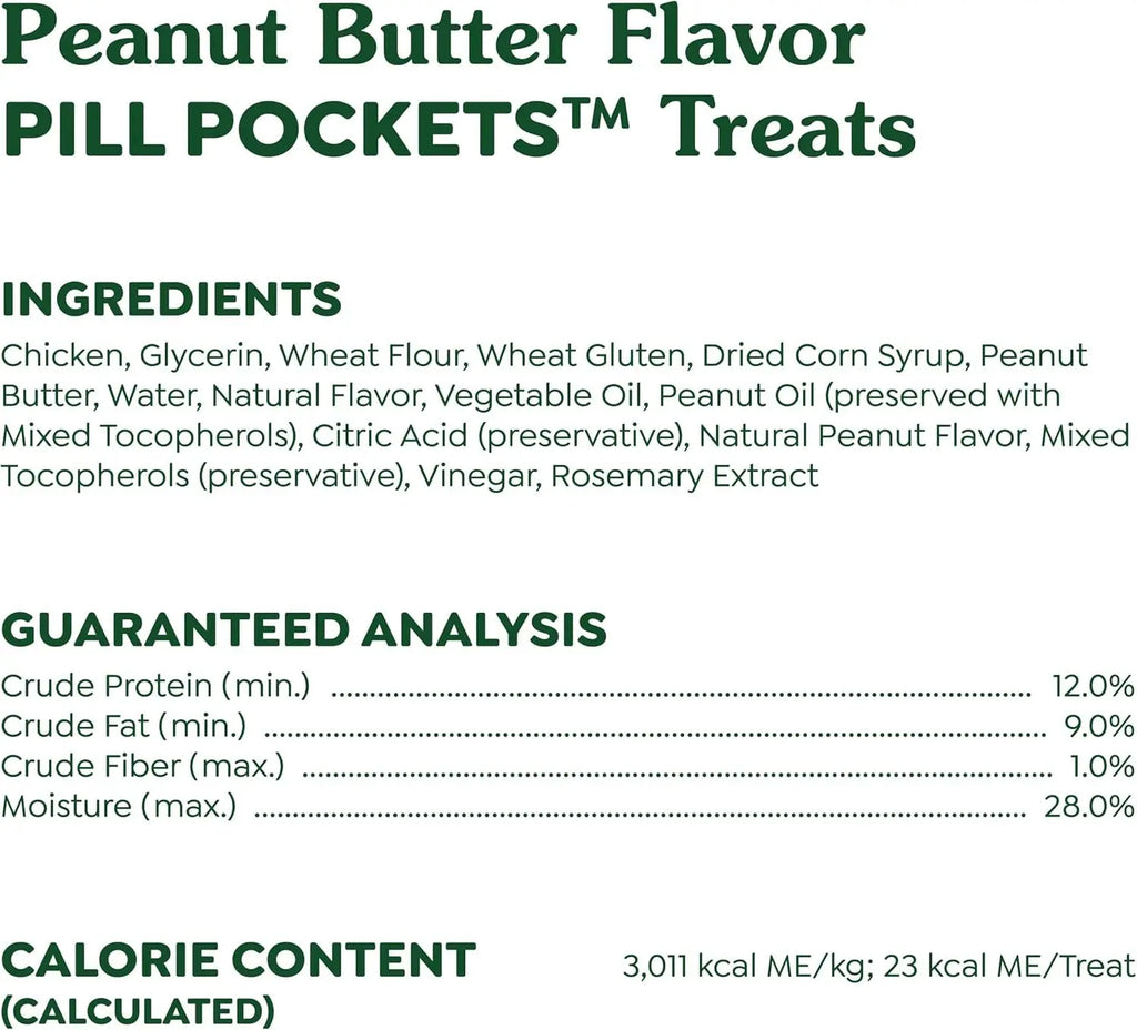 Delicious Greenies Pill Pockets for Dogs - Large Soft Treats with Real Peanut Butter (60 Treats, 15.8 oz) Mars Petcare US