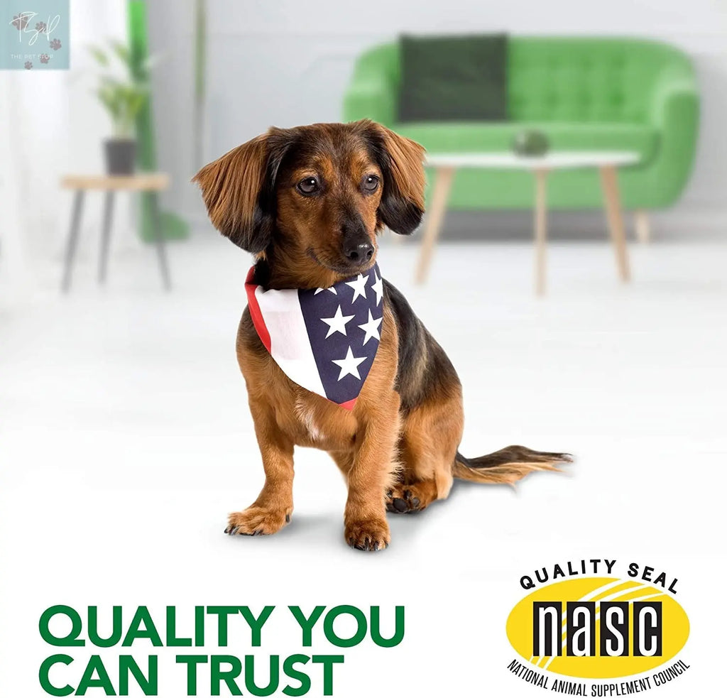 Vet's Best Healthy Coat Shed and Itch Relief for Dogs - 150 Chewable Tablets for Skin Irritation and Shedding Management Due to Seasonal Allergies or Dermatitis Vet's Best