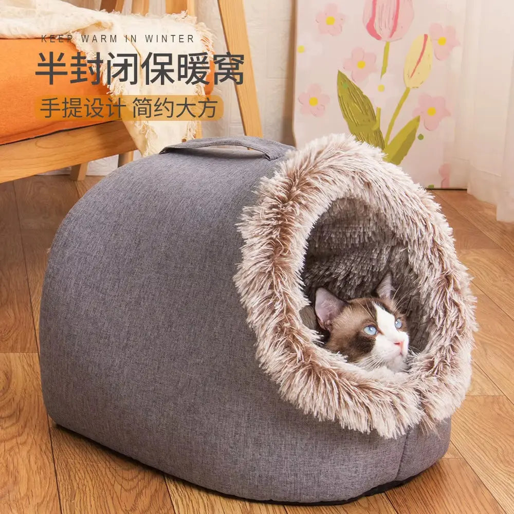 Cozy Self-Warming Dog Bed and Stylish Cat Tent for Ultimate Comfort in Winter Does not apply